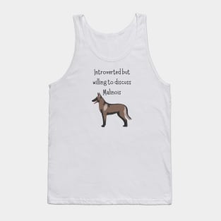 Introverted Malinois Tank Top